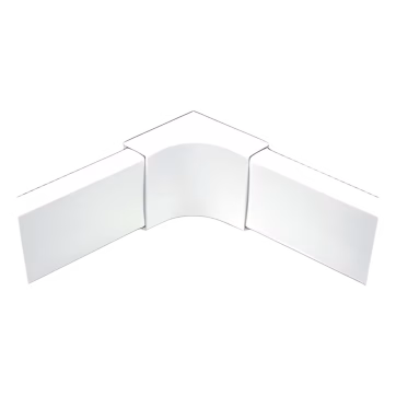 Esquinero interior blanco de PVC auto extinguible, para canaleta PT48 (6120-01002