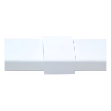 Pieza de unión color blanco de PVC auto extinguible, para canaleta PT48 (6180-01002)