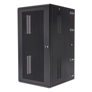 Gabinete PanZone de Montaje en Pared, de 19in, Puerta Ventilada, 26 UR, 635mm de Profundidad, Color Negro
