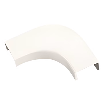 Curva de radio controlado, para uso con canaleta LD3, material ABS, Colo Blanco Mate