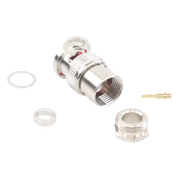 Conector BNC macho de rosca para cable RG-59/U