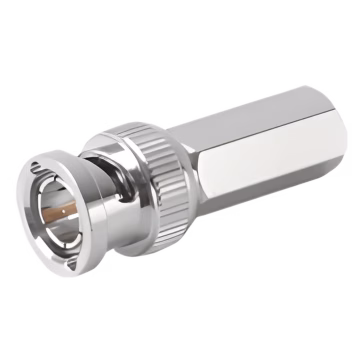 Conector BNC Macho de Anillo Plegable para Cable Coaxial RG-59/U.