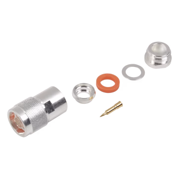 Conector N Macho de Rosca para Cables 9913, RFLASH-1113, 7810A, RG8/U-SYS, CNT-400, 8214, Plata/Oro/Teflón.