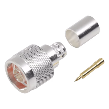 Conector N Macho de Anillo plegable para cables LMR-400, 9913, CNT-400, RG8/U-SYS, RFLASH-1113, 8214, 7810A.
