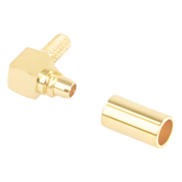 Conector MMCX Macho en A/R de anillo plegable para cables RG-174/U, BELDEN 8216.