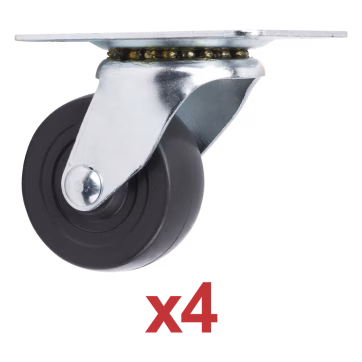 Kit de 4 Ruedas Locas para Racks y Gabinetes (Ver Compatibilidad).