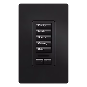 Teclado seetouch 5 botones, programe escenas diferentes en cada botón