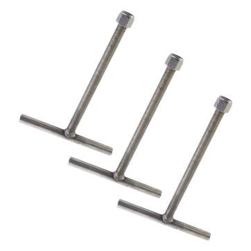 Juego de 3 Anclas con galvanizado por inmersión en caliente. Compatible con SBA60.