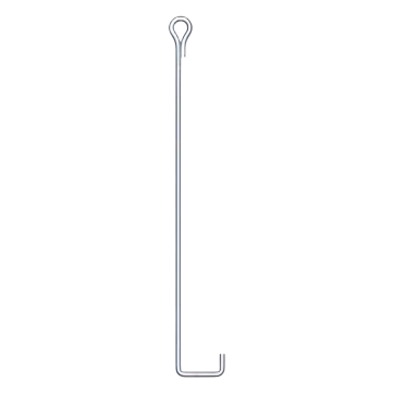 Ancla de Suelo con Ojo de Llave Ø 3/4 x 150 cm, Galvanizado por Inmersión en Caliente.