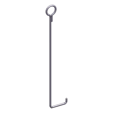 Ancla de piso para retenida para torre de 45 m, tipo piso con galvanizado por electrólisis