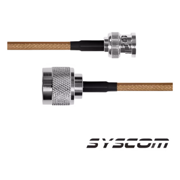 Cable RG-142/U de 60 cms, con conectores BNC Macho a N Macho.
