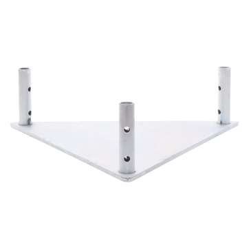 Base Triangular para Tramo STZ45 Galvanizado Electrolítico.