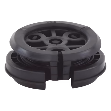 Bota pasamuro de 4. Incluye 4 orificios para cable coaxial de 1/2