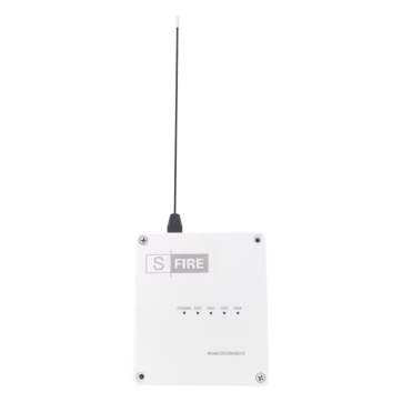 Receptor inalámbrico / 2500 metros de cobertura / 4 salidas de relevador tipo C