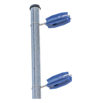 Aislador de color Azul para postes de esquina de alta Resistencia con Anti UV de uso en cercos eléctricos