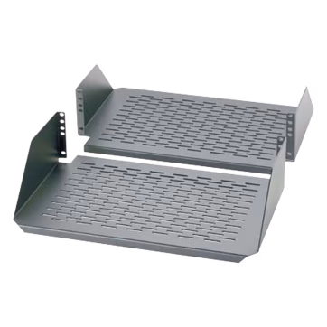 Charola Para Soportar Equipos en Rack de 19in, Ventilada, Frontal y Posterior, Capacidad de 136 Kg, 3UR