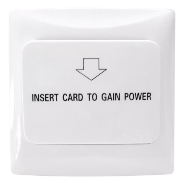 Interruptor de Energía para Habitación de Hotel / Habilita la corriente eléctrica al colocar la llave (tarjeta) de la habitación
