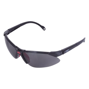 Lentes de seguridad modelo «Orión» negro, armazón de plástico.