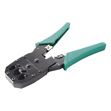 Pinzas para plegar cables UTP5 y UTP6 con Cavidades para RJ11 de 4 y 6 hilos y RJ45 de 8 hilos