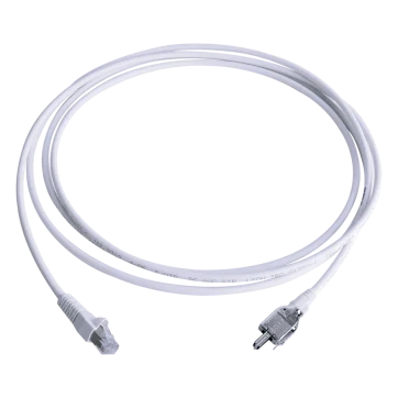 Patch Cord TERA Cat5e 10/100BASE-T, de 2 pares y conector modular, LS0H, Color Blanco, 3 metros