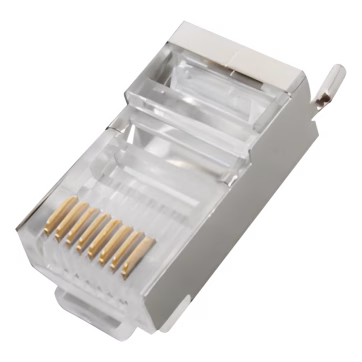 Conector RJ45 para Cable FTP/STP Categoría 5E – Blindado con pin a tierra