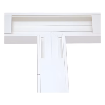 Sección en T color blanco de PVC auto extinguible, para canaleta TEK100 (5576-13100)
