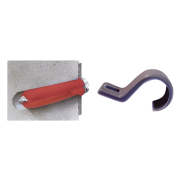 Kit de 8 grapas, 8 taquetes y 8 tornillos para sujetar conductores redondos o tubo en muro (para tubo de 1/2) (2104-07240)