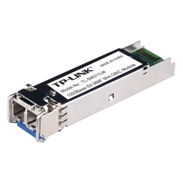Transceptor mini-GBIC SFP duplex Multimodo 1000X, Distancia 550 M, conector LC