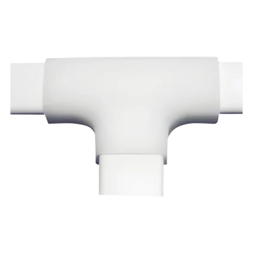 Sección en T  de PVC auto extinguible, para canaleta TMK0812 (3 Piezas) (5040-02001)