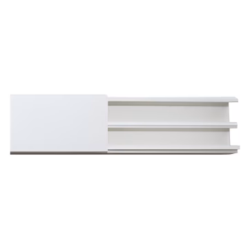 Canaleta en color blanco de PVC auto extinguible, 35 x 17, tramo de 2.5m (5301-01250)
