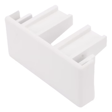 Tapa final color blanco de PVC auto extinguible,  para canaleta TMK1735, TMK1735SD (5390-02001)
