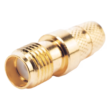 Conector SMA Hembra Inverso de Anillo Plegable para Cable RG-8/X, 9258, LMR-240, LMR-240UF,  LMR-LW240, Oro/Oro/Teflón.