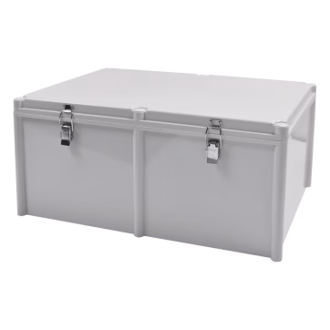 Gabinete Plástico para Exterior (IP65) de 560 X 380 x 265 mm Cierre por broche.
