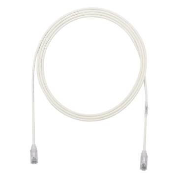 Cable de Parcheo TX6, UTP Cat6, Diámetro Reducido (28AWG), Color Blanco Mate, 1ft