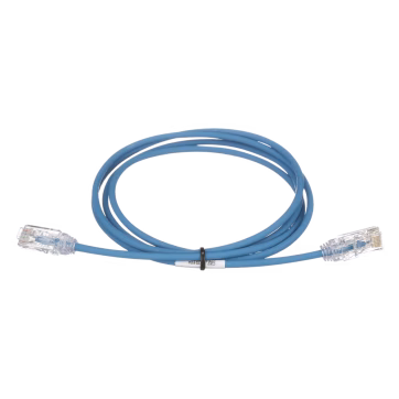 Cable de Parcheo TX6, UTP Cat6, Diámetro Reducido (28AWG), Color Azul, 10ft