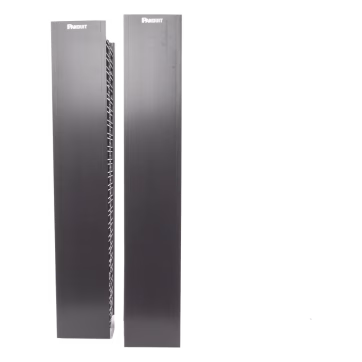 Organizador Vertical Doble NetRunner, para Rack Abierto de 45 Unidades, 170 mm de Ancho, Color Negro