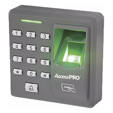 Lector de huella y proximidad con teclado aut?nomo, 500 huellas/500 tarjetas/8 passwords