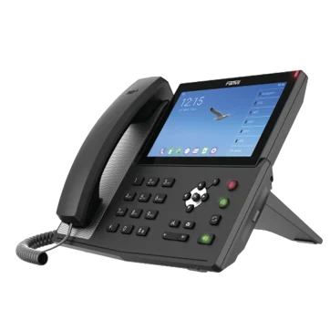 Teléfono IP  Android Empresarial para 20 lineas SIP, pantalla táctil, Wi-Fi y Bluetooth, PoE, hasta 112 botones DSS, puertos Gigabit, soporta recepción de video.