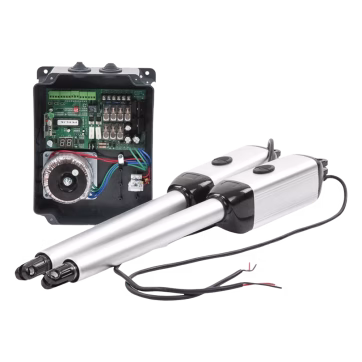 Kit de brazos para automatizar portones vehiculares abatibles de 2 hojas/ 3 Mts / 300 Kg / Uso solo residencial / Compatible con respaldo de energía