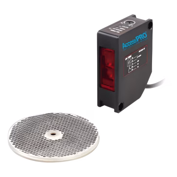 Detector fotoeléctrico de 16 m de alcance / Luz indicadora para alineación