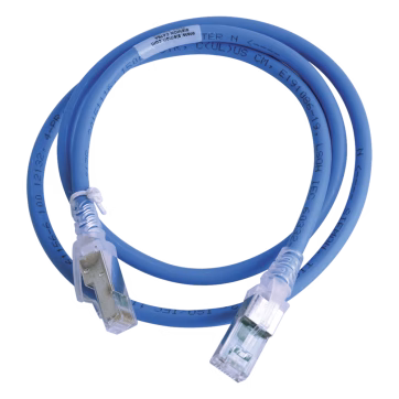 Patch Cord Z-MAX Cat6A S/FTP, CM/LS0H, 3ft, Color Azul, Versión Bulk (Sin Empaque Individual)