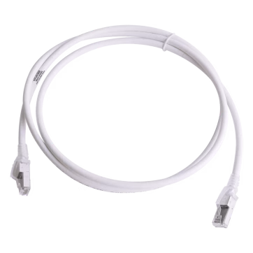 Patch Cord Z-MAX Cat6A S/FTP, CM/LS0H, 5ft, Color Blanco, Versión Bulk (Sin Empaque Individual)