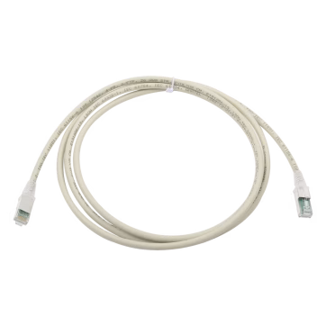 Patch Cord Z-MAX Cat6A S/FTP, CM/LS0H, 7ft, Color Gris, Versión Bulk (Sin Empaque Individual)