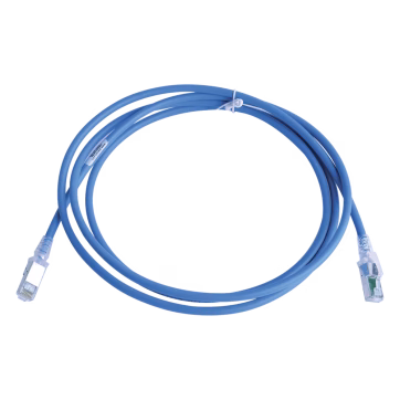 Patch Cord Z-MAX Cat6A S/FTP, CM/LS0H, 7ft, Color Azul, Versión Bulk (Sin Empaque Individual)