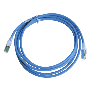 Patch Cord Z-MAX Cat6A S/FTP, CM/LS0H, 10ft, Color Azul, Versión Bulk (Sin Empaque Individual)